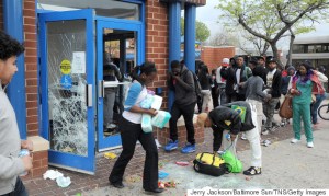 Riots break out in Baltimore